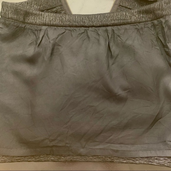 BCBGENERATION Black Shimmer Zip Mini Skirt Party Date Night - Picture 14 of 16